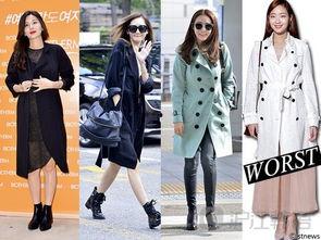 明星风衣街拍图片,明星风衣穿搭指南